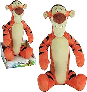 Disney Classics Friends Large 13.5-Inch Plush Tigger from Winnie the Pooh, Stuffed Animal, Tiger, Kids Toys for Ages 2 Up by Just Play