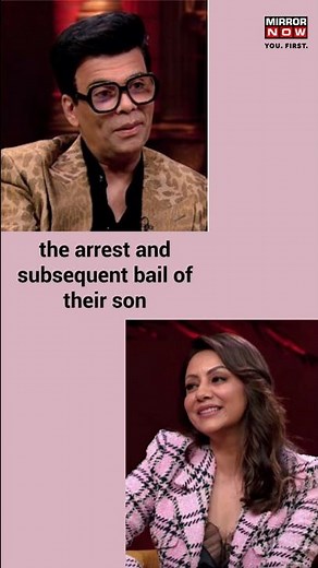 Koffee With Karan | Gauri Khan Opens up About Aryan Khan's Arrest | Shah Rukh Khan #shorts