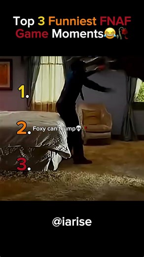 Top 3 Funniest FNAF Game Moments 😂 (last clip, he thought he was safe) #shorts