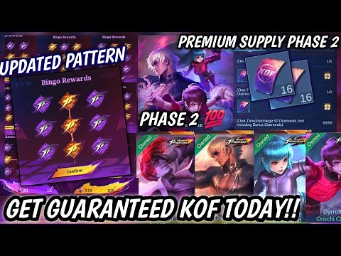 KOF TOKENS PHASE 2 IS HERE | ALL KOF BINGO PATTERNS UPDATED 2025! - MLBB