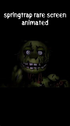 springtrap rare screen animated #fnaf #fivenightsatfreddys #springtrap #fyp #springlock #fnafsfm