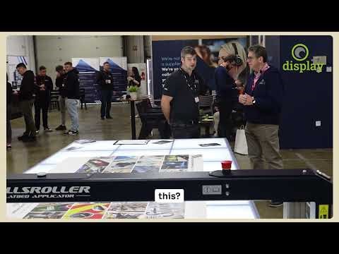 Tommy Hutchinson shows us the new RollsRoller applicator table at the William Smith Open Day