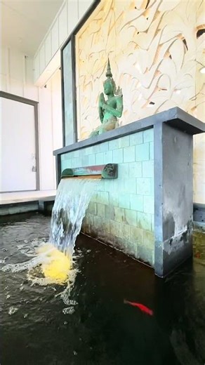 Checking up on our Formal Bali-themed Fish Pond 🎍🐠