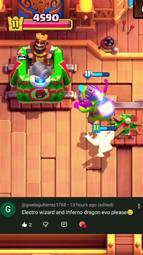 Can Electro Wizard & Evo Inferno Dragon get 3 Crowns?🤔 For more content-Like,Share&Subscribe!☺️