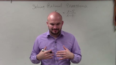 Solve rational expressions by multiplying the LCD on both sides