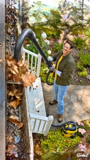 #diy this is the easy way to clean gutters at home