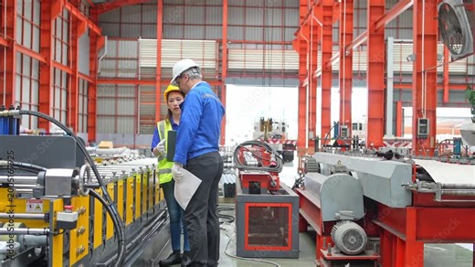 Manufacturing process training factory educational session industrial environment close-up view safety practices