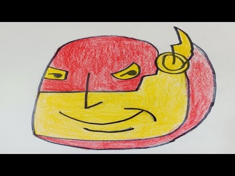 How To Draw Flash Step by step | easy drawing for kids