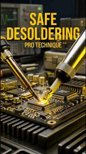 Stop Damaging Your PCBs! Pro Desoldering Technique 🔧