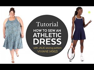 How to sew an Athletic Dress (Jalie Patterns Viviane 4562)