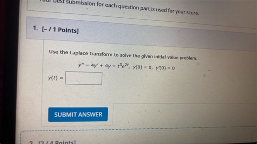 Use the Laplace transform to solve the given initial-value prob... | Filo