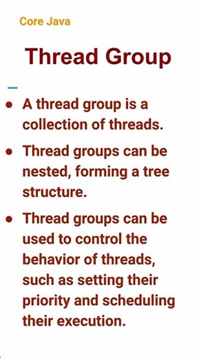 Thread Group (89) #corejava