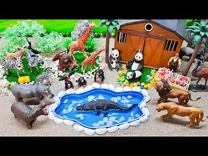 DIY Creative Miniature Safari Diorama - Mini Zoo Wild Animals - Africa Safari Zoo Diorama