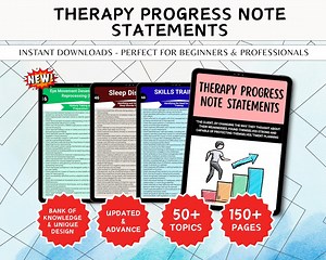Therapy Progress Notes, CBT DBT EMDR Statements (digital Download) - Etsy Australia