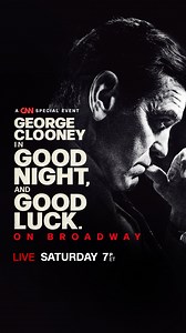George Clooney's “Good Night, and Good Luck” is the true story of a legendary journalist who altered history—and now it’s coming to you LIVE for the first time ever. Don’t miss this historic TV event on June 7 at 7p ET on CNN and streaming live on Max. | CNN