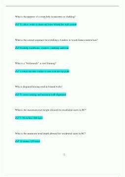 Carpentry Level 3 Questions and Answers Latest Version 20252026 Correct VerifiedV1