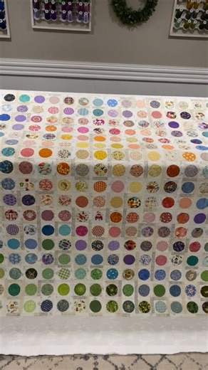 Pamela Garlock on Instagram: "How many of you have scraps of fabric at home and don’t know what to do with them? This is one of the cutest scrappy quilts I’ve worked on and it was pieced by @linda_king_hemry . Such a treasure 💞💞💞 Details Pattern: Dot Dot Dot by @laundrybasketquilts Fabrics: Scrap Buster Pantograph: Melissa’s Fancy Feathers from @urban.elementz Batting: 80/20 by @quiltersdream Thread: Magnifico “Elegante” by @superiorthreads #laundrybasketquilts #scrappyquilt #lifesastitchlong