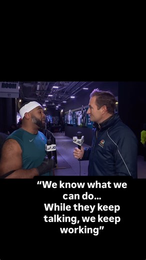John Clark NBC on Instagram: "“We know what we can do… While they keep talking, we keep working” -Brandon Graham is the oldest Eagles player ever with a sack. Nick Sirianni gave him a game ball in the locker room after the win. He says he likes playing defensive tackle. He says he and the Eagles have heard the noise, but they are just gonna keep working. More with BG @sack_55 on NBC10 @nbcphiladelphia after SNF"