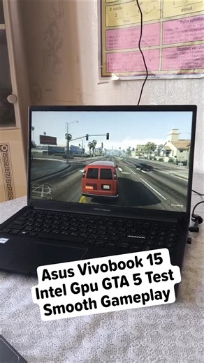 Asus Vivobook 15 Intel Gpu GTA 5 Test Smooth Gameplay #asusvivobook15 #asusvivobook #gta5 #gta52026
