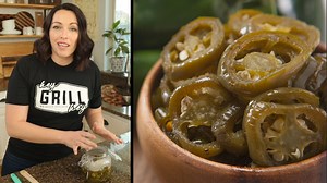 These quick CANDIED JALAPENOS are the perfect combination of spicy and sweet. Also known as Cowboy Candy, they’re easy to make and oh-so delicious. They’re perfect on top of BBQ, salads, sandwiches, and more! One bite and you’ll be hooked! RECIPE HERE: https://heygrillhey.com/candied-jalapenos/ MY SAUCES, RUBS AND MERCH: https://patio-provisions.com/ | Hey Grill, Hey by Susie Bulloch