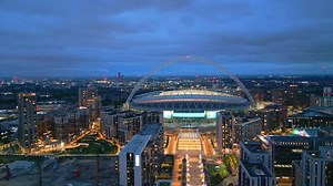 Wembley Stadium London Aerial View Evening Stock Footage Video (100% Royalty-free) 1098769999 | Shutterstock