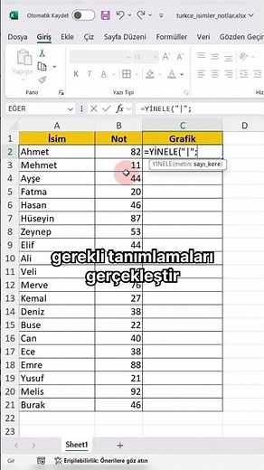 Creating a bar chart in Excel. 📊