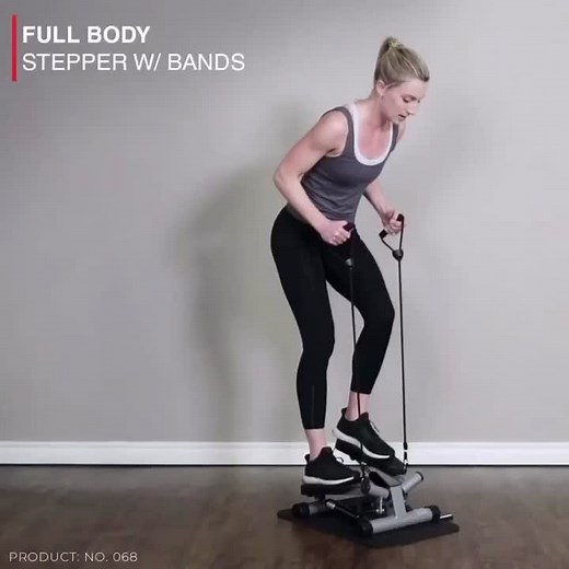 Full Body Workout with Mini Stepper and Resistance Bands