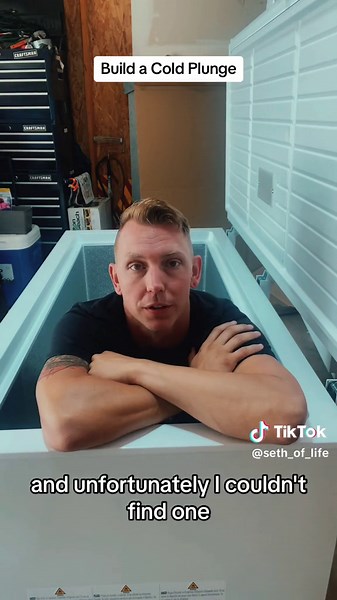Diy Cold Plunge. How am doing it. Get freezer. Test freezer. Seal seams. Dry. Fill with water. Turn on. I forgot I also have an inkbird thermostat so it doesnt freeze over from my wife. You’re me. Im you. Be nice. Like waves on the ocean, we aren’t waves. We are the ocean. #fyp #❤️wimhofmethod #mentalhealth #menshealth #coldplunge #icebathchallenge #icebath #mentalhealth #mensmentalhealth #wimhof #wimhofmethod #coldshowerchallenge #coldexposure #coldexposuretherapy #coldexposuretraining #natural