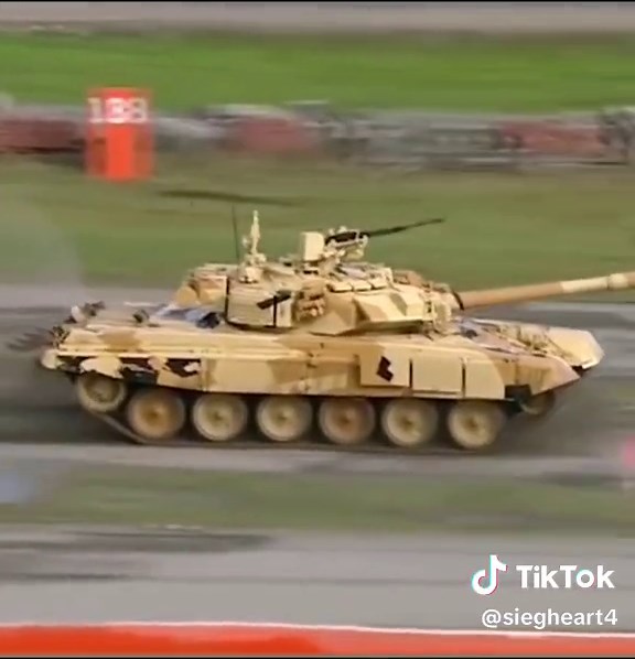 T-90 tank jumping & firing #russian #t90 #fyp | tank