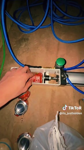 Powerful Pneumatic Can Crusher for Easy Recycling