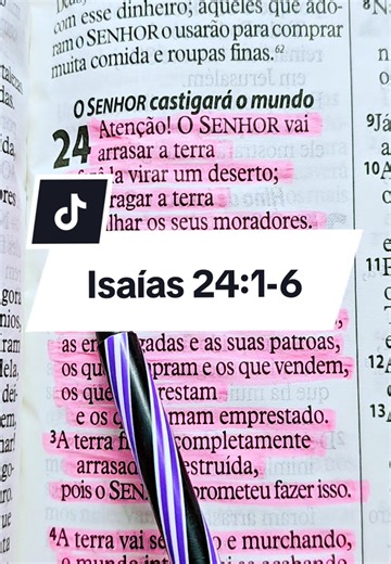 Isaías 24:1-6 🙏 #Cristo #Paz #biblianarrada #biblia #Deus