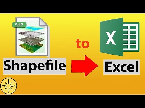 Easy way to convert shapefile to Excel