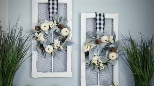 22K views · 627 reactions | These screen shutter decor pieces were a cute and fun Wood DIY for Fall to create!  | She So CraftDee | Facebook