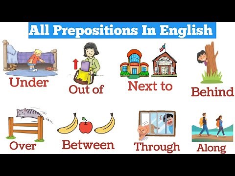 Prepositions of place with pictures | All Prepositions | Prepositions in English | Prepositions