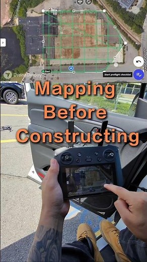 Mapping before constructing 👷🏻‍♂️🎥 ‪@DroneDeploySF‬ #dji #drone #mapping #construction #3dmodeling