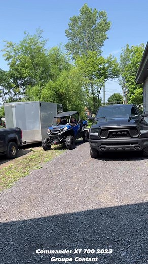 Notre Can-Am Commander 700 XT 2023 s’en va en expédition longue distance au Domaine du Canyon à Forestville! Est ce que le 700 monocylindre sera à la hauteur? #canamoffroad #groupecontant #commander700 #traxionoffroad | Quadiste.net