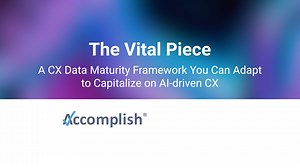 The Vital Piece – a 5 Step CX Data Maturity Framework