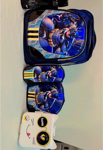 Batman Theme School Bag Set for Powerful Kids
