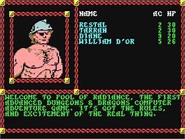 Pool of Radiance - Commodore 64 - Games Database