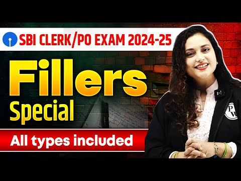 SBI Clerk / PO English Preparation 2025 | Fillers for Bank Exam | by Rupam Ma'am