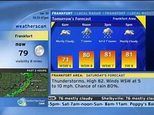 Weatherscan - 9:34pm 6/30/2017