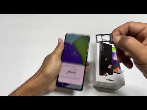 Samsung Galaxy A52 - How to insert SIM and microSD card
