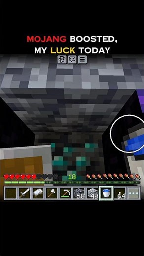 Mojang boosted my luck today... #minecraft #shorts