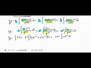 6.4 Method of Variation of Parameter