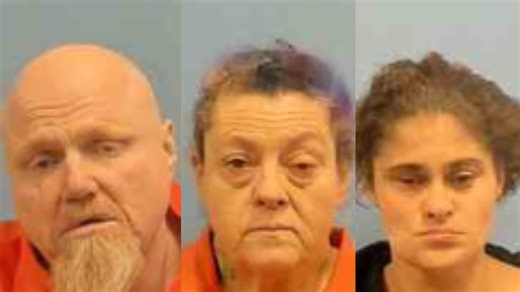 Three charged after AR police raid hotel room of meth, cash