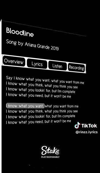 Bloodline song by Ariana Grande . . #lyrics #music #song #bloodline #arianagrande
