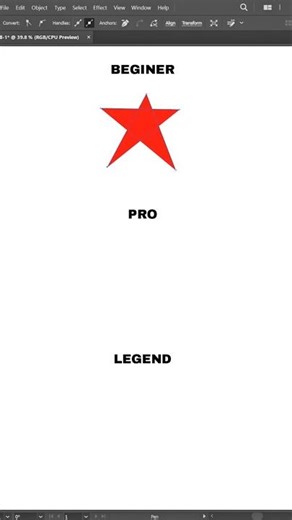 ow to Design a Star in Illustrator ⭐ Basic to Advanced #shorts #illustratortutorial #graphicdesign