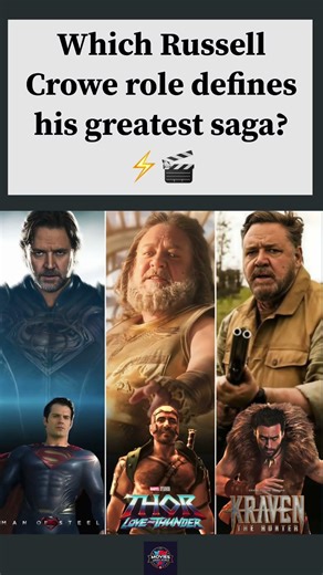 Russell Crowe DC Marvel Kraven Roles #Trending2026 #MovieShorts