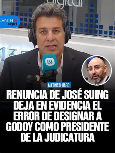 #PuntoDeOrden | La renuncia de José Suing deja aún más en evidencia el error de seleccionar a Mario Godoy: La falta de respaldo, ni del Ejecutivo ni del Legislativo, y ahora también de la Función Judicial. Suing pagó las consecuencias y reconoció el fallo. Es urgente prever reformas constitucionales, el Consejo de la Judicatura, hoy está totalmente desnaturalizado. La Corte Nacional de Justicia debe ser la verdadera autoridad de la Función Judicial. El comentario de Alfonso Harb