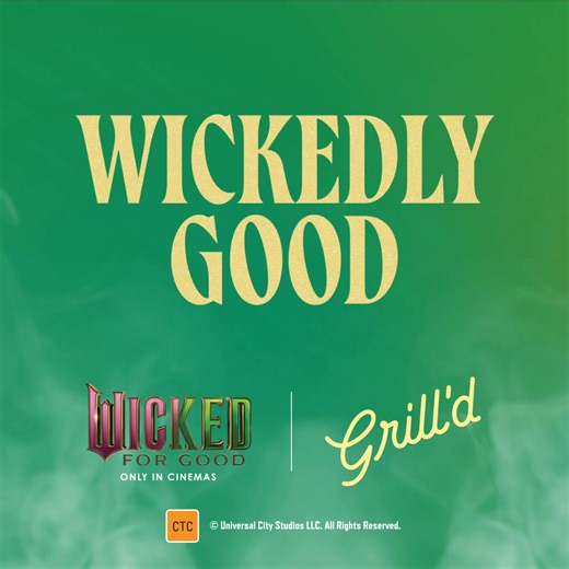Defying gravity, delivering magic: Try the NEW Wicked Burger & Packs, stacked with flavours that fly 💚🩷 | Grill'd